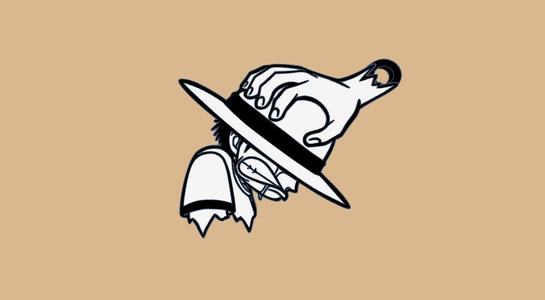 Llavero One Piece Luffy-Shanks