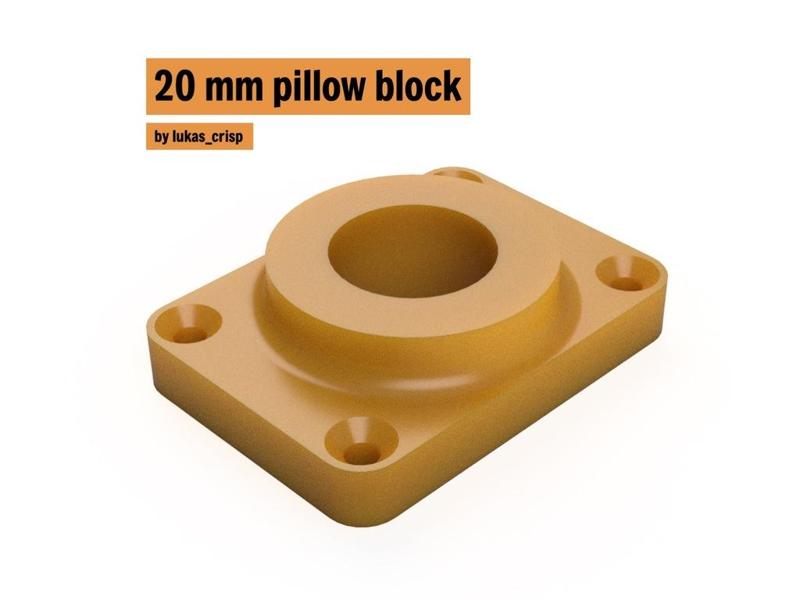 pillow block, bushing holder 20 mm diameter