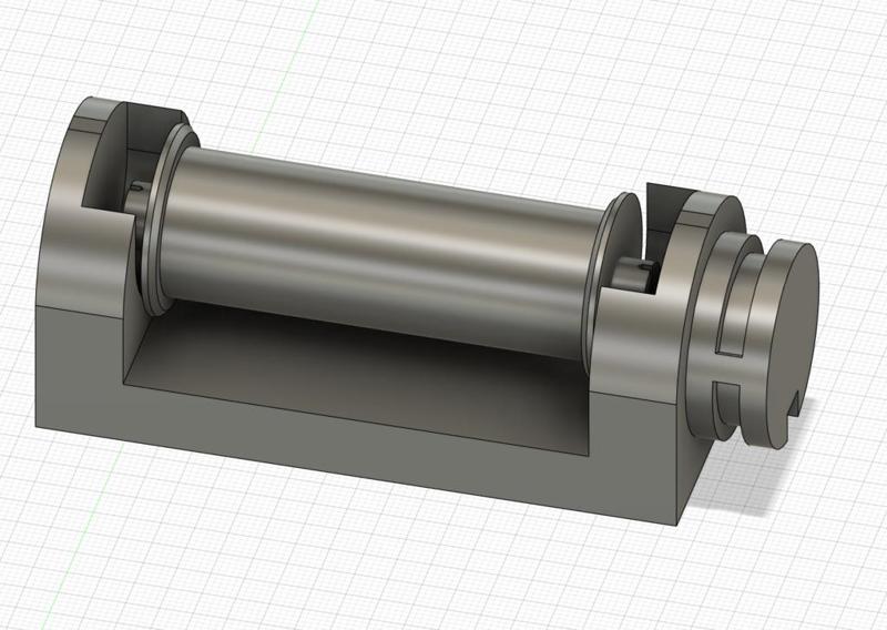 Anycubic vyper filament holder with bearings