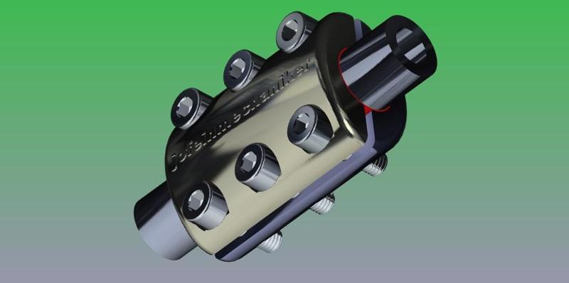 Reparatur-Dichtschelle DN15 - 21,3 mm ½" für Notreparatur bei Rohrbruch.
