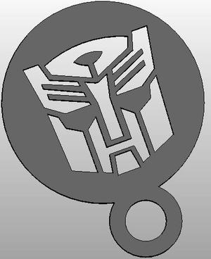 coffee Stencil - Autobot Logo or upside down Darthwader