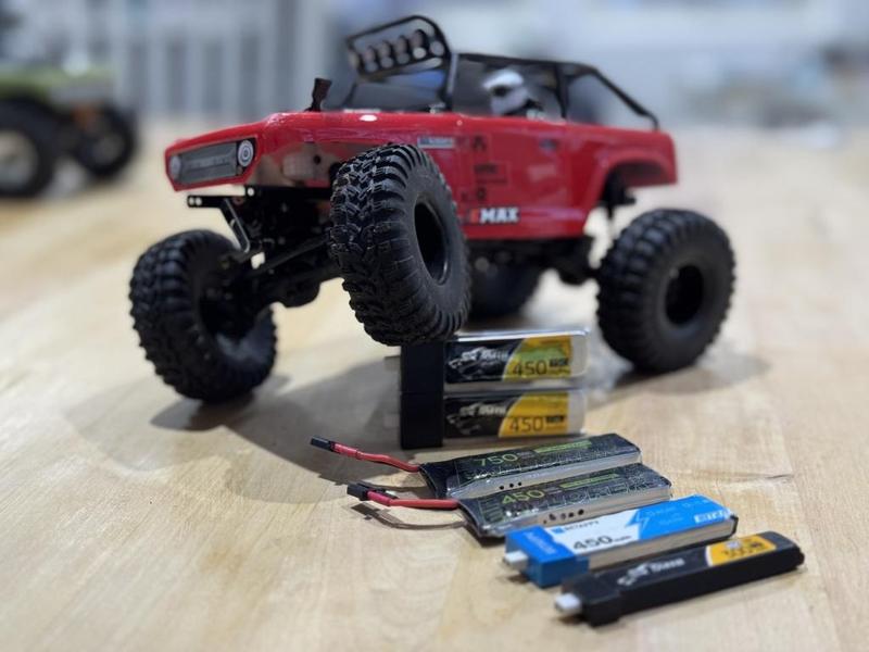 SCX24 low CG 2x1S battery trays/holders