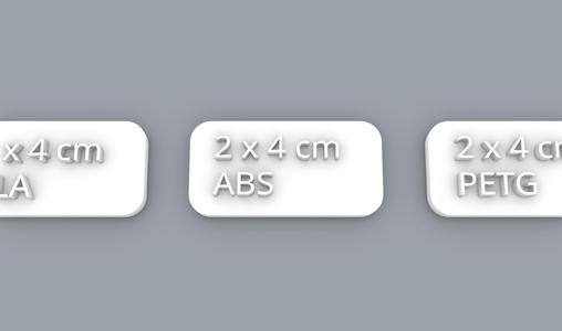 Material Samples Test Small Plates