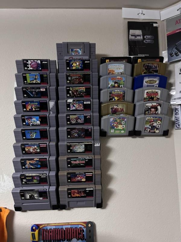 Nintendo Sega Cartridge Wall Mount without Hanger