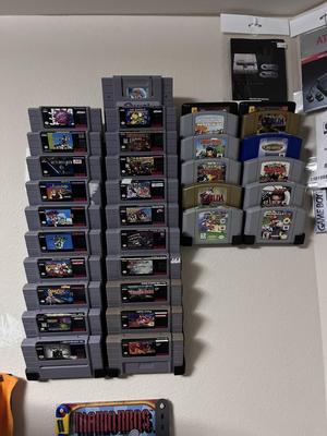 Nintendo Sega Cartridge Wall Mount without Hanger