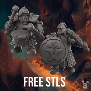FREE STL: Grimworld: Battle for Underholme (Voidland Dwarfs)