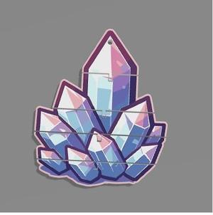 Crystal Cluster Flexi Keychain