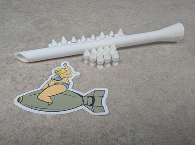 "Silent Sting"Toy Blowgun w/ Dart holder and darts