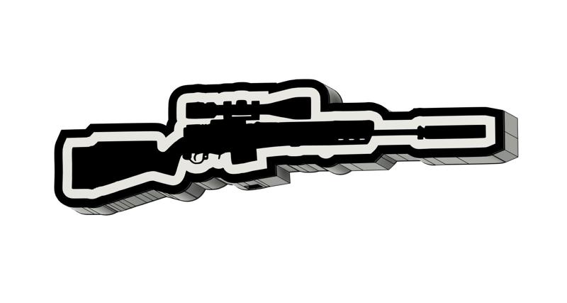 Sniper Rifle v2 LED Lamp