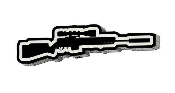 Sniper Rifle v2 LED Lamp