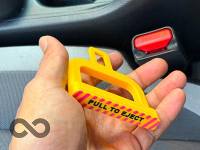 Pull To Eject - Seatbelt Prop/gag Clip