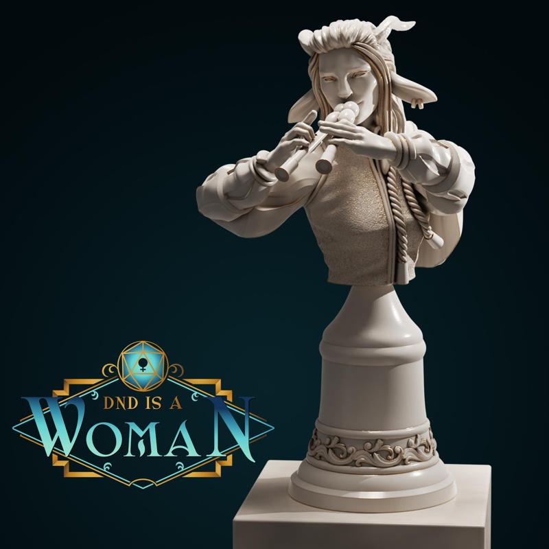 Satyr Bard - Talryn - Bust