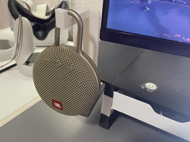 JBL CLIP 3 holder addon for Modular Desk Shelf