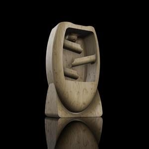 WOODEN WATERFALL INCENSE BURNER