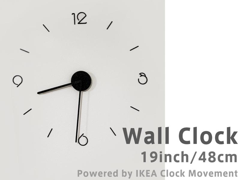 Minimalist Wall Clock - Powered by IKEA Clock