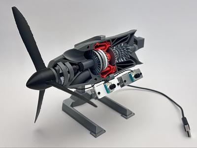 Motorized TurboProp Engine Model