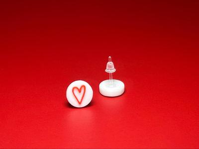Earrings with heart 