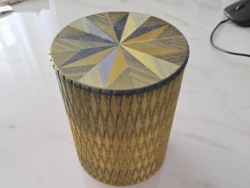 Round Case for Coffee Pods and Makeup Accessories