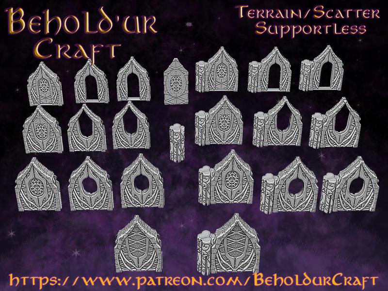 Crypt wall set