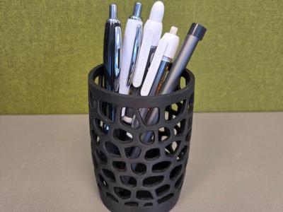 Organic pen holder / desk organizer 