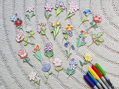 Mothersday Mom Mother Coloring Flower Set Gift