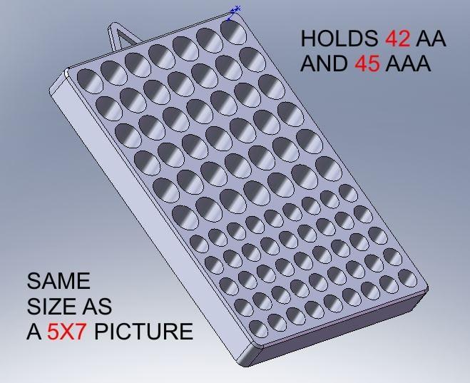Giant AA & AAA Battery Rack