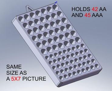 Giant AA & AAA Battery Rack