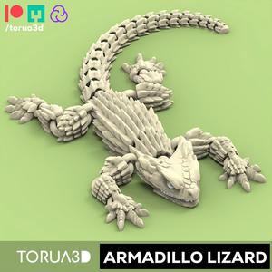 Articulated lizard armadillo 001 for 3D printing , STL