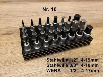 Stahlwille - Schubladen-Einsatz - Inbus   -   4-19mm   