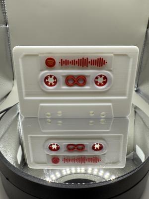 Two Sided Retro Cassette Tape w/Spotify Tab Optional