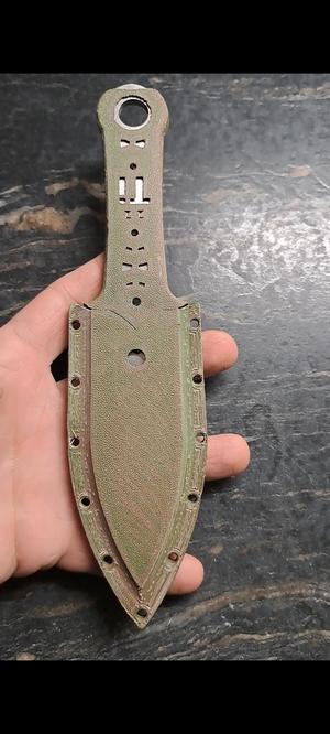 Ti22 throwing and survival knife