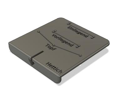Hettich Topfband Schablone