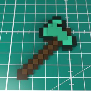 Minecraft Axe Keychain