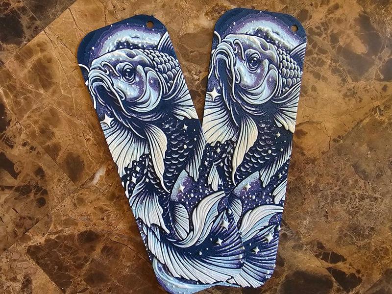 Koi Fish Bookmark-Hueforge-4 Colors