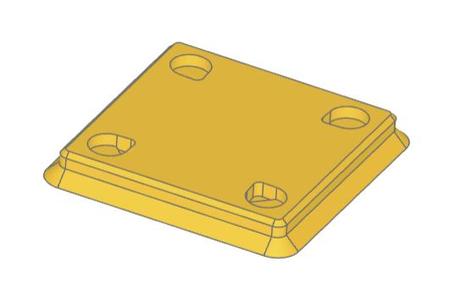 Gridfinity removable push-fit magnets base