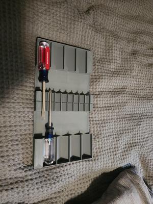 Gridfinity Drawer friendly screwdriver tray
