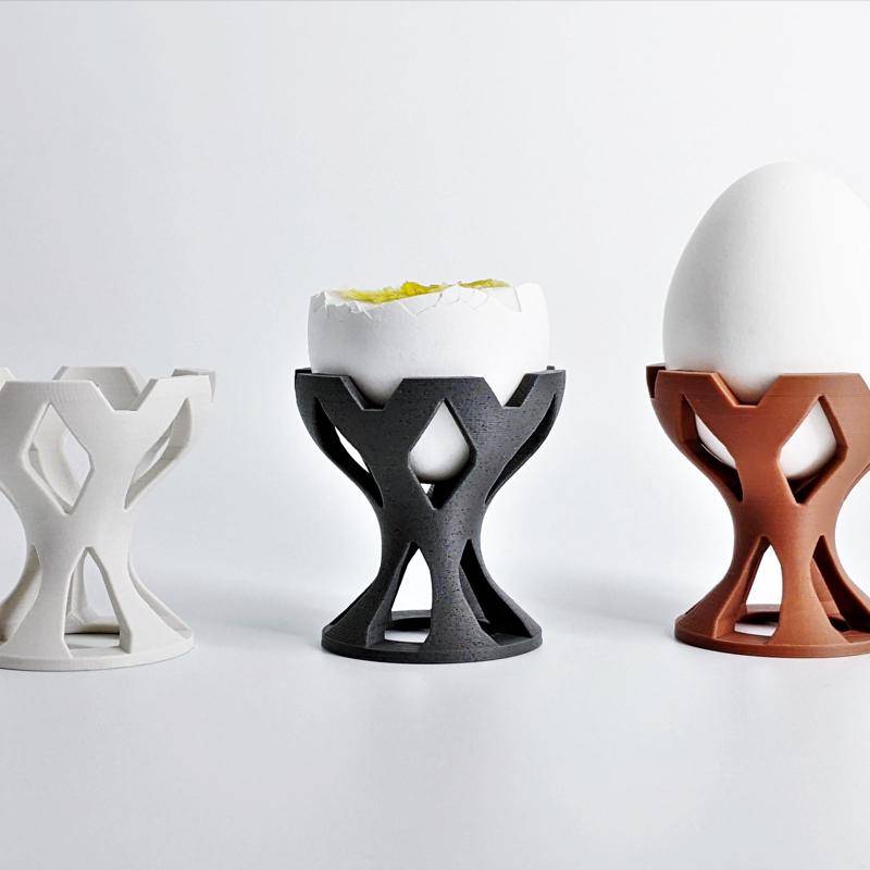 Egg Cup "Crown" modern Look - Unique 3D Print Design | STL File | No Support needed