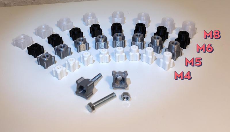 Wing Nuts Different Sizes M4 M5 M6 M8 And Included Washer Heights 3mm - 10mm