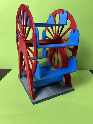 Riesenrad zur Präsentation von Figuren