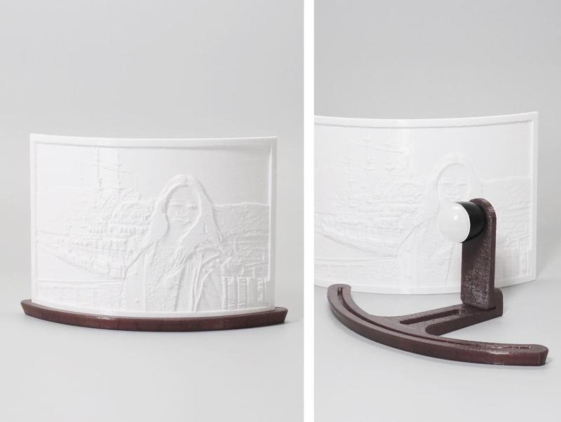 Lithopane bracket