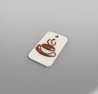 Coffee keychain