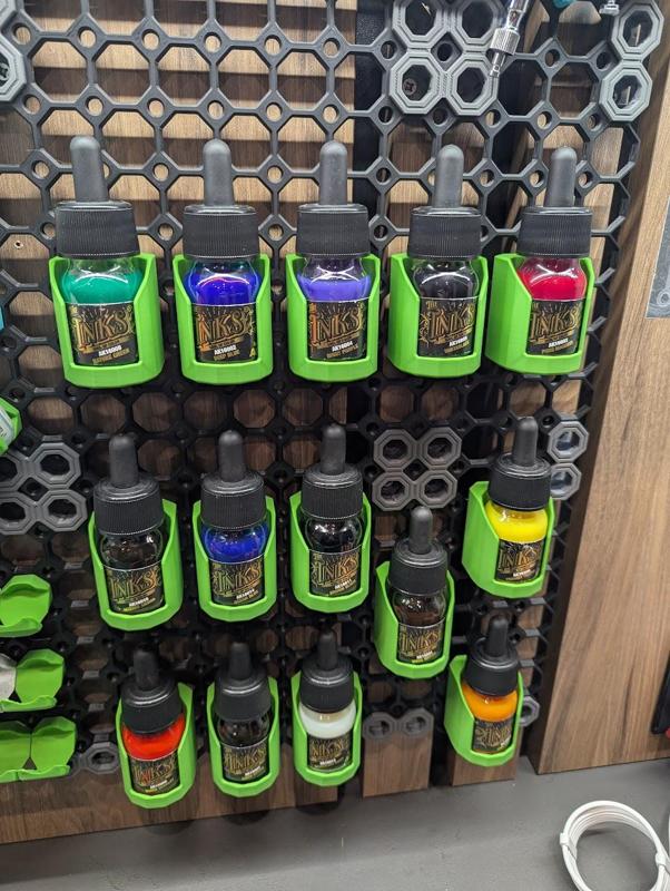 Acrylic inks multiboard shelf