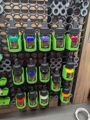 Acrylic inks multiboard shelf
