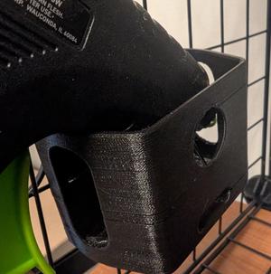 Velcro cable tie mount XL storage bin