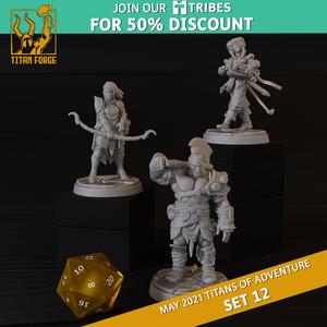 RPG - DnD Hero Characters - Titans of Adventure Set 12