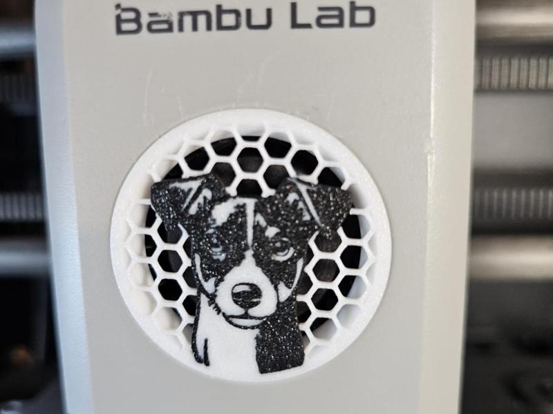 Jack Russel Toolhead Fan Cover - P1S/P1P/X1C