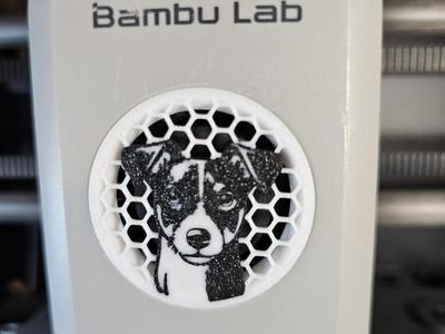 Jack Russel Toolhead Fan Cover - P1S/P1P/X1C