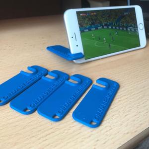 Keyring phone stand