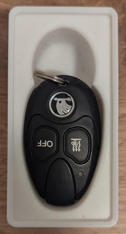 Gridfinity Bin for Skoda Auxiliary Heating Remote