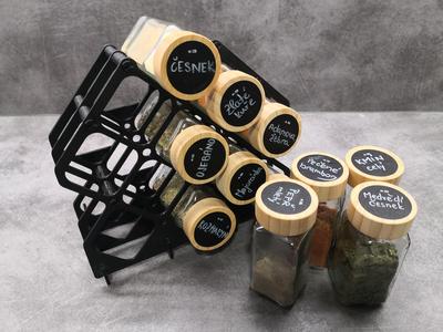 Spice rack minimum material